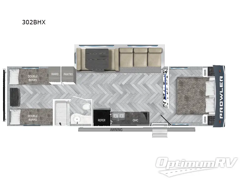 2024 Heartland Prowler Lynx 302BHX RV Floorplan Photo