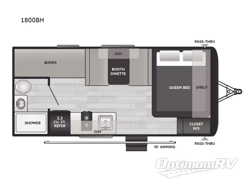 2025 Keystone Springdale Classic Mini 1800BH Floorplan Photo