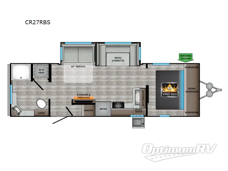 2021 CrossRoads Cruiser Aire CR27RBS Floorplan Photo
