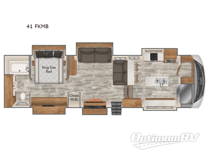 2021 DRV Luxury Suites Mobile Suites 41 FKMB Floorplan Photo