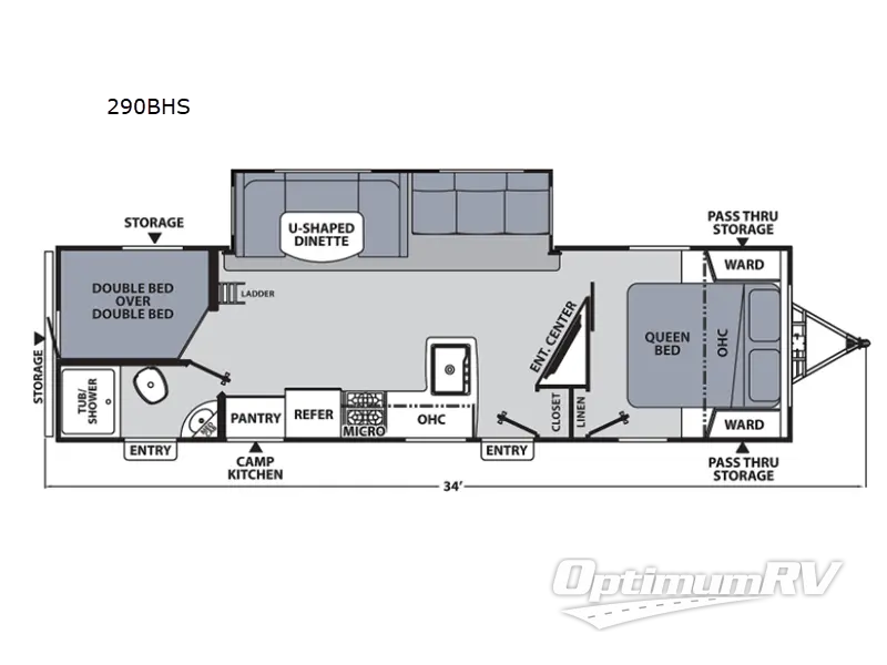 2022 Coachmen Apex Ultra-Lite 290BHS Floorplan Photo