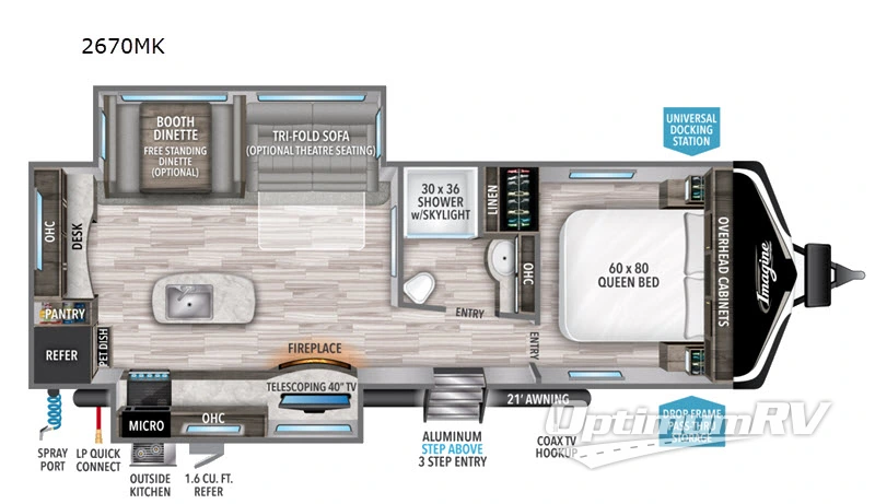 2021 Grand Design Imagine 2670MK Floorplan Photo