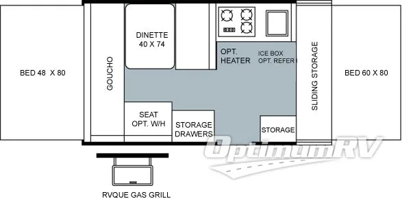 2004 Forest River Rockwood 1904 Floorplan Photo