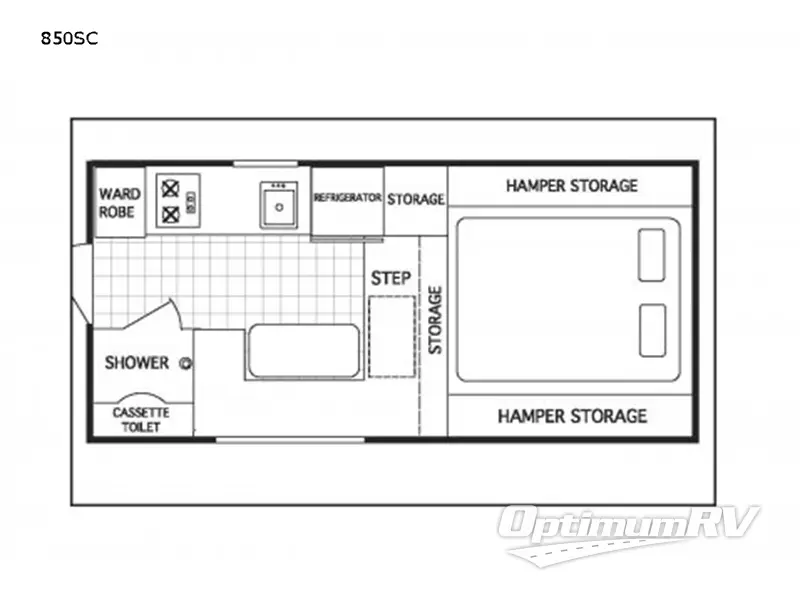 2023 Northstar Northstar Pop-Up 850SC RV Floorplan Photo