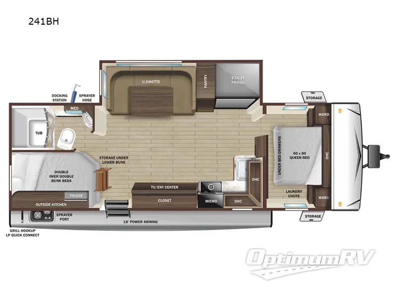 2023 Highland Ridge Range Lite 241BH RV Floorplan Photo