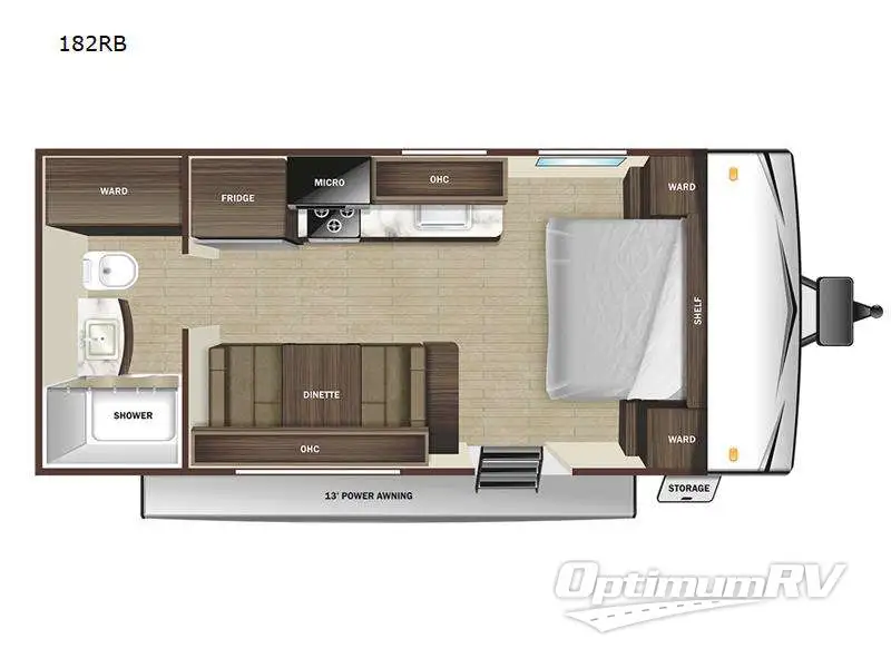 2023 Highland Ridge Open Range Conventional 182RB Floorplan Photo