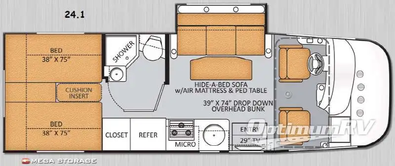 2014 Thor Vegas 24 1 Floorplan Photo