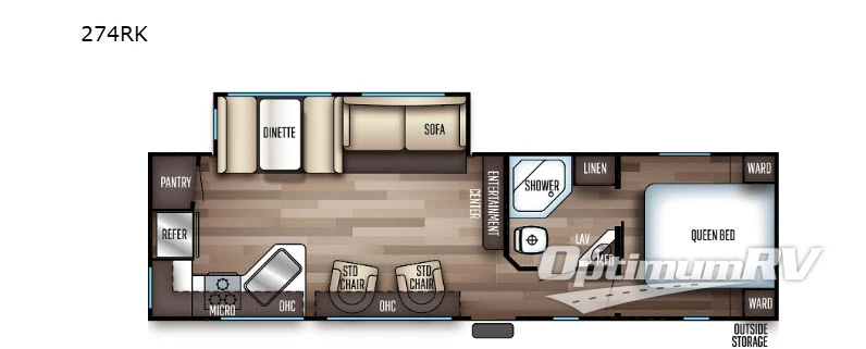 2020 Forest River Cherokee 274RK Floorplan Photo
