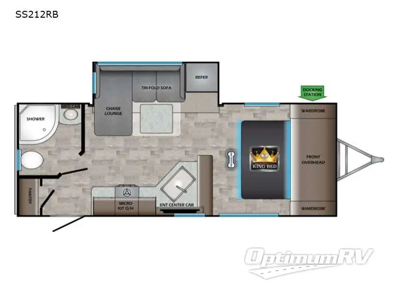 2022 CrossRoads Sunset Trail SS212RB RV Floorplan Photo