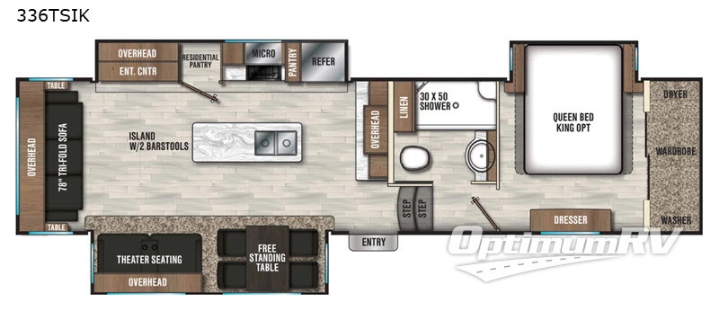 2020 Coachmen Chaparral 336TSIK Floorplan Photo