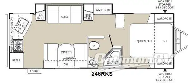 2014 Coachmen Freedom Express 246RKS Floorplan Photo