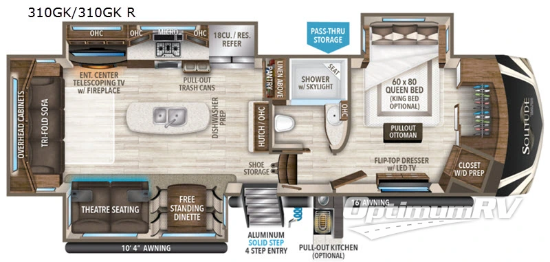 2020 Grand Design Solitude 310GK Floorplan Photo