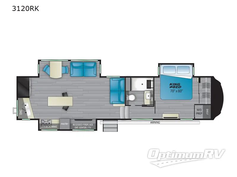 2021 Heartland Bighorn 3120RK RV Floorplan Photo