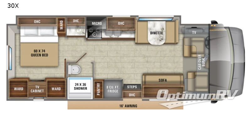 2020 Jayco Greyhawk 30X Floorplan Photo