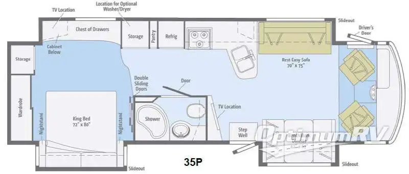 2014 Itasca Suncruiser 35P Floorplan Photo
