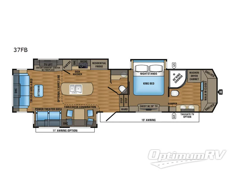 2017 Jayco Designer 37FB Floorplan Photo
