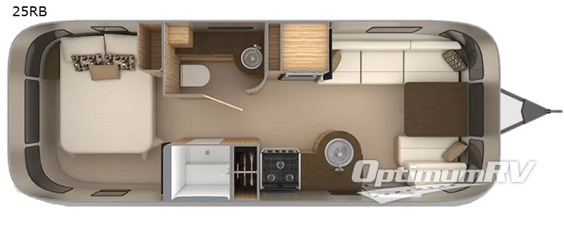 2020 Airstream Flying Cloud 25RB Floorplan Photo