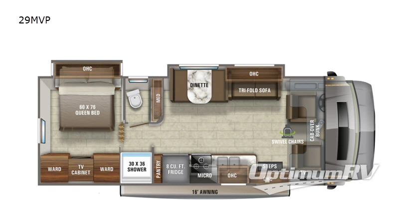 2021 Jayco Greyhawk Prestige 29MVP Floorplan Photo