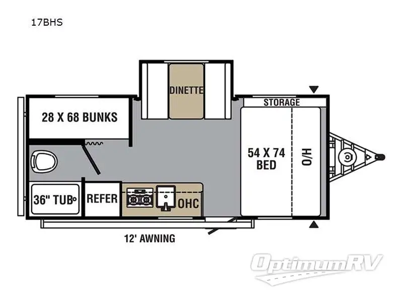 2022 Viking VIKING 17BHS Floorplan Photo