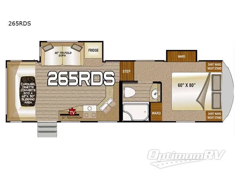 2021 Northwood Fox Mountain 265RDS Floorplan Photo