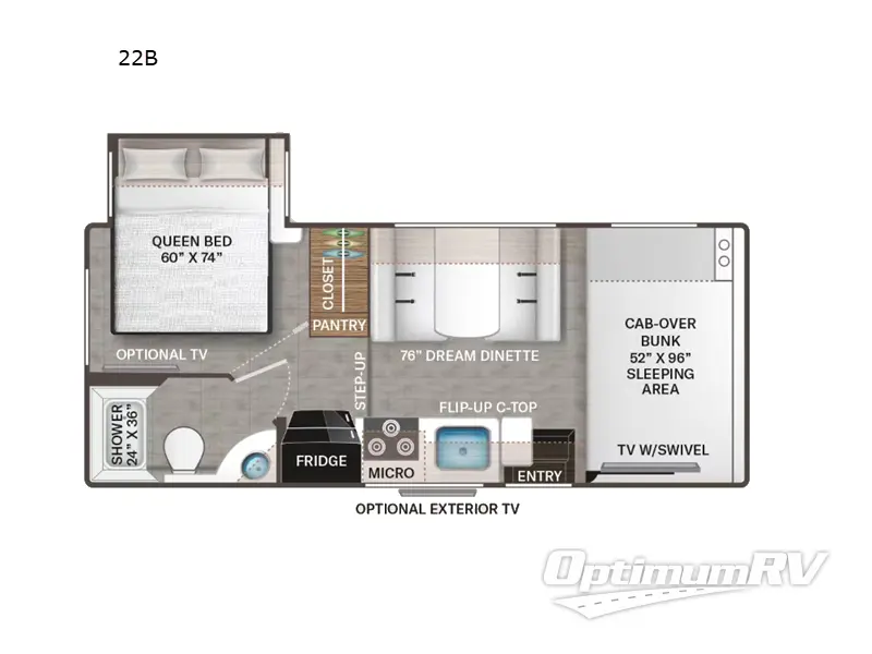 2023 Thor Four Winds 22B Floorplan Photo