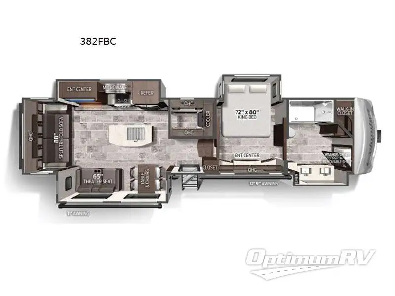 2022 Palomino Columbus C-Series 382FBC Floorplan Photo