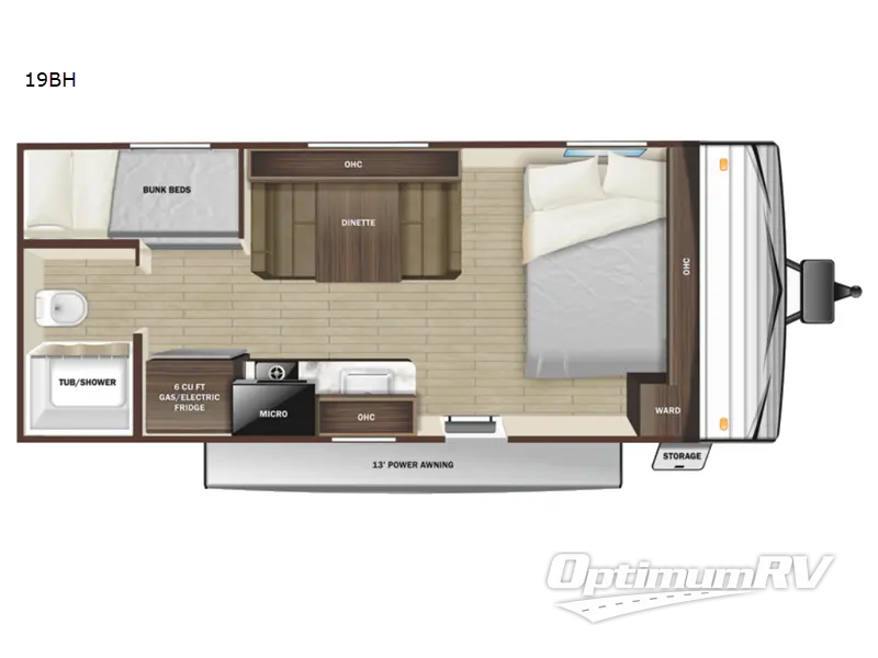 2022 Olympia Olympia Sport 19BH Floorplan Photo