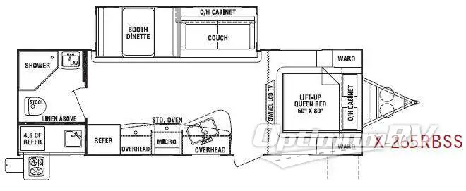 2012 Cruiser Fun Finder X X-265RBSS Floorplan Photo