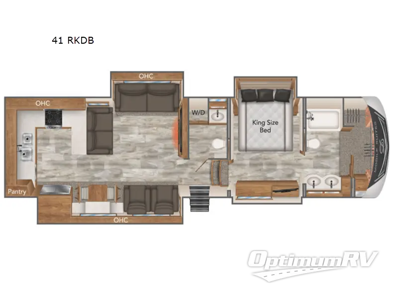 2021 DRV Luxury Suites Mobile Suites 41 RKDB Floorplan Photo