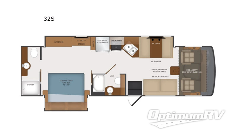 2019 Fleetwood Flair 32S Floorplan Photo