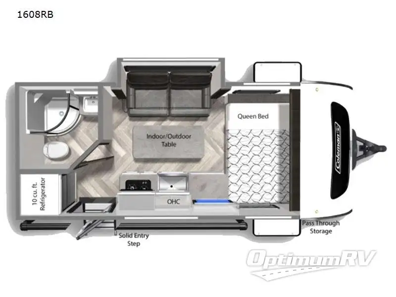 2021 Dutchmen Coleman Rubicon 1608RB Floorplan Photo