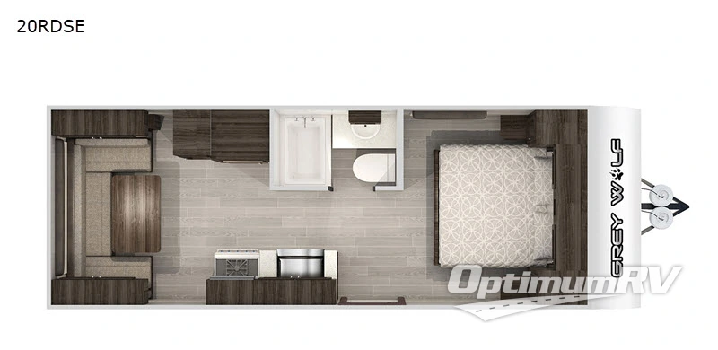 2020 Forest River Cherokee Grey Wolf 20RDSE Floorplan Photo