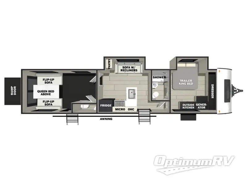 2025 Forest River Vengeance Rogue Armored 32L132 Floorplan Photo