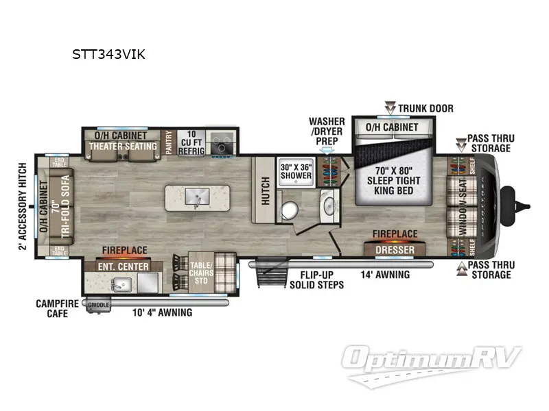 2025 Venture SportTrek Touring Edition STT343VIK Floorplan Photo