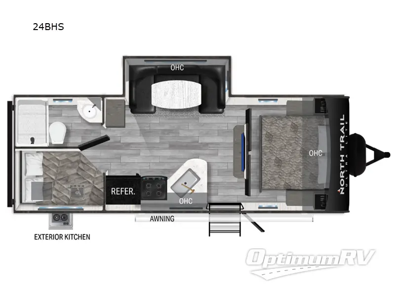 2024 Heartland North Trail 24BHS RV Floorplan Photo