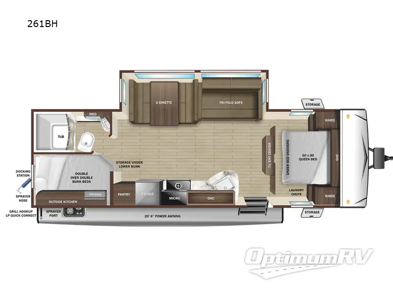 2023 Highland Ridge Range Lite 261BH RV Floorplan Photo