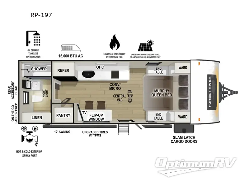 2025 Forest River R Pod RP-197 Floorplan Photo