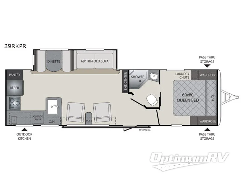 2018 Keystone Premier Ultra Lite 29RKPR Floorplan Photo