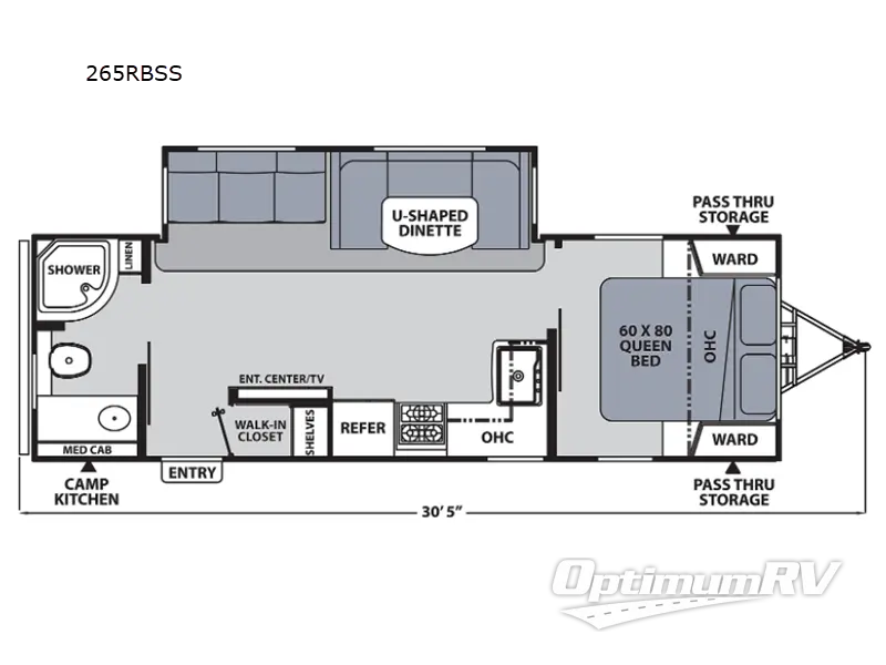 2022 Coachmen Apex Ultra-Lite 265RBSS RV Floorplan Photo