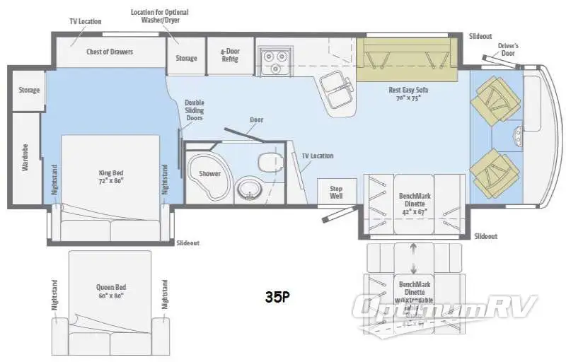 2015 Itasca Suncruiser 35P Floorplan Photo