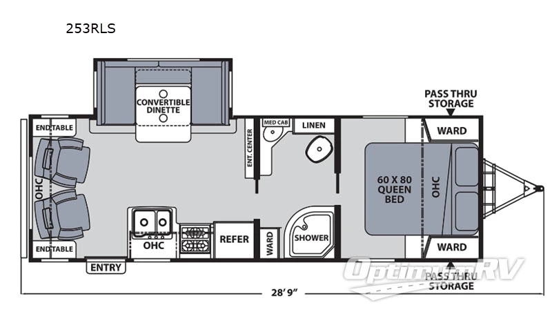 2020 Coachmen Apex Ultra-Lite 253RLS Floorplan Photo