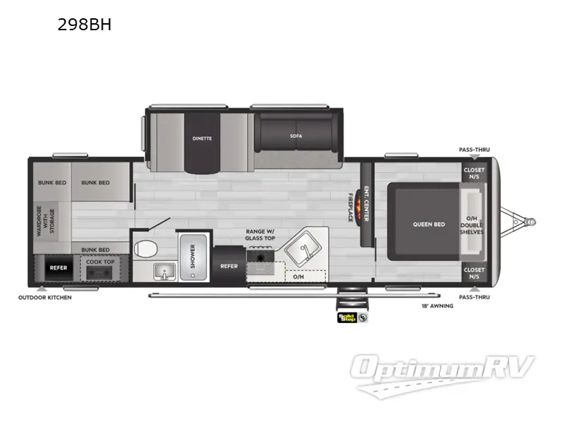 2022 Keystone Springdale 298BH Floorplan Photo