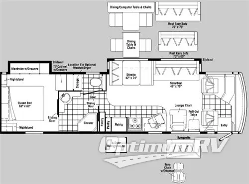 2007 Itasca Meridian 36 G Floorplan Photo