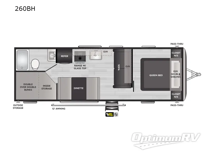 2022 Keystone Springdale 260BH RV Floorplan Photo