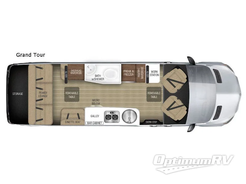 2017 Airstream Tommy Bahama Interstate Grand Tour Floorplan Photo
