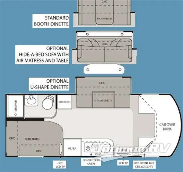2010 Four Winds Four Winds Siesta Sprinter 24SA Floorplan Photo