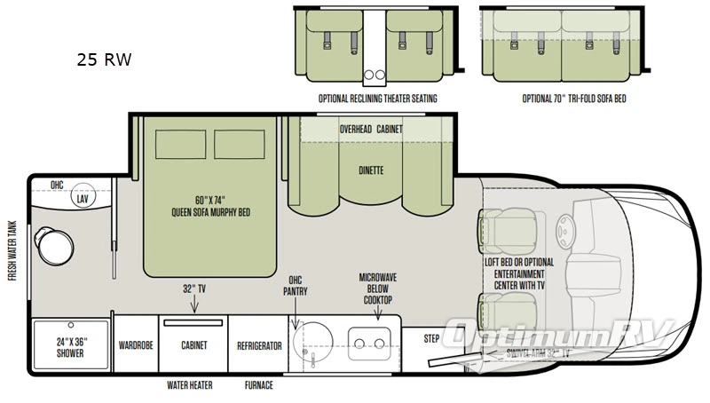 2019 Tiffin Wayfarer 25 RW RV Floorplan Photo