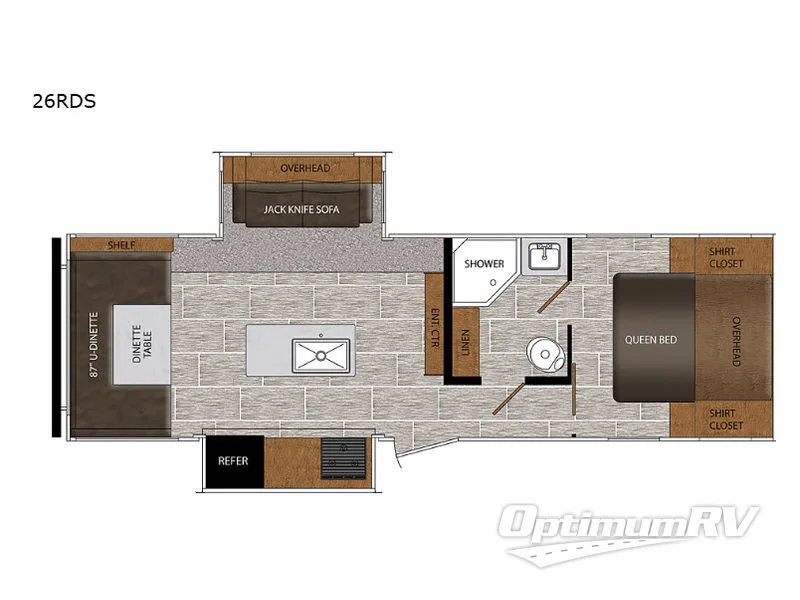 2019 Prime Time Avenger ATI 26RDS RV Floorplan Photo