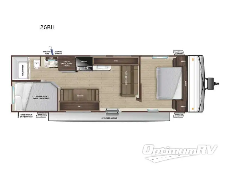 2022 Olympia Olympia 26BH Floorplan Photo