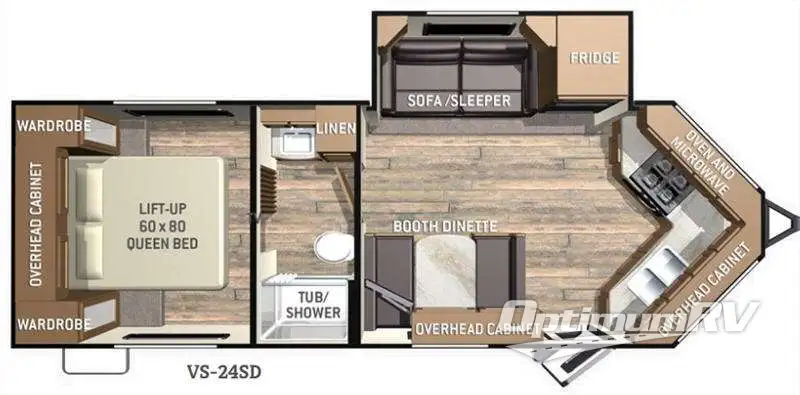 2015 Cruiser ViewFinder Signature VS-24SD Floorplan Photo